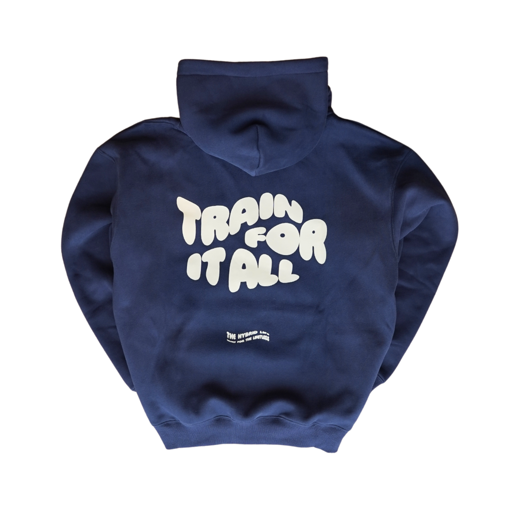 Navy Train For It All Hoodie